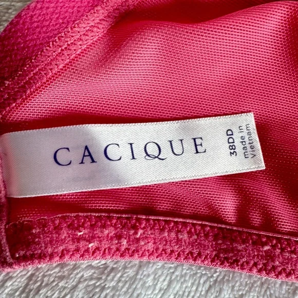 Cacique Pink Unlined Balconette 38DD - Picture 7 of 11